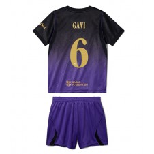 Barcelona Paez Gavi #6 Bortaställ Barn 2026-27 Korta ärmar (+ Korta byxor)